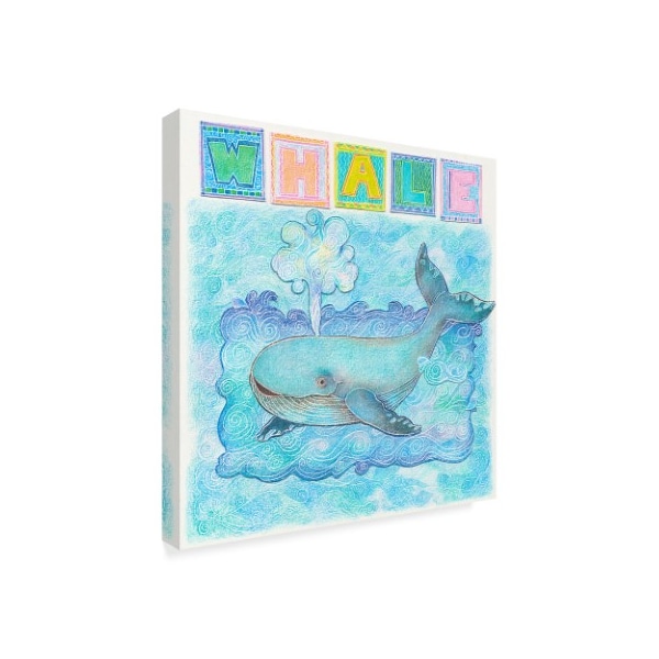 Cheryl Piperberg 'Whale Playful' Canvas Art,24x24